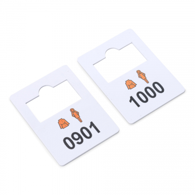 plastic garderobenummers 901-1000